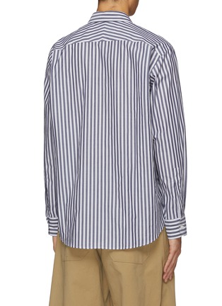 Back View - Click To Enlarge - STUDIO NICHOLSON - Oversized Stripe Button Down Shirt
