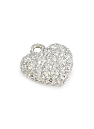 Detail View - Click To Enlarge - LC COLLECTION JEWELLERY - 18K White Gold Heart Charm Pendant