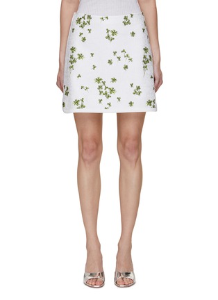 GIAMBATTISTA VALLI | Leaf Emboridered Boucle Mini Skirt | Women | Lane  Crawford - Shop Designer Brands Online