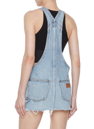 Back View - Click To Enlarge - ALEXANDER WANG - Overall Denim Mini Dress