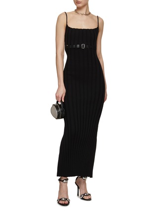 Figure View - Click To Enlarge - ALEXANDERWANG - Open Back Ribbed Long Tank Dress