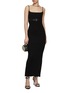 Figure View - Click To Enlarge - ALEXANDER WANG - Open Back Ribbed Long Tank Dress