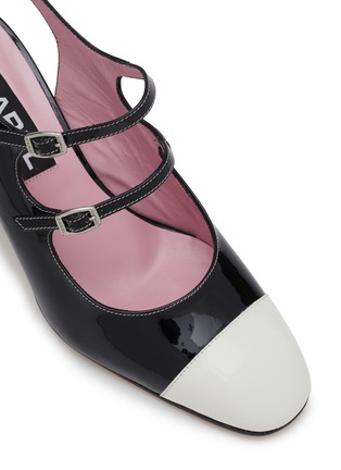 Detail View - Click To Enlarge - CAREL - Papaya 60 Patent Leather Slingback Pumps
