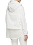 Back View - Click To Enlarge - ERMANNO SCERVINO - Lace Insert Hooded Zip Up Jacket