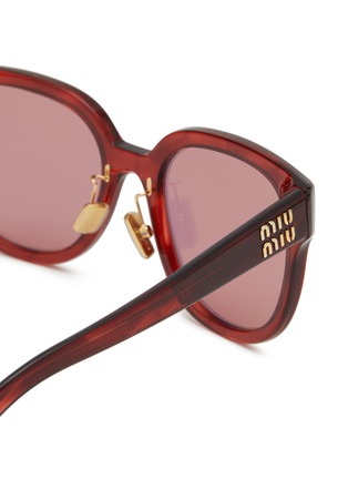 Detail View - Click To Enlarge - MIU MIU - Acetate Square Sunglasses