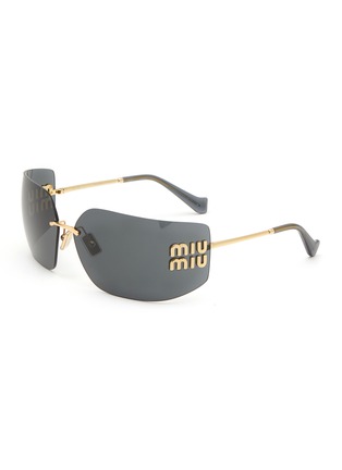 Main View - Click To Enlarge - MIU MIU - Metal Irregular Sunglasses