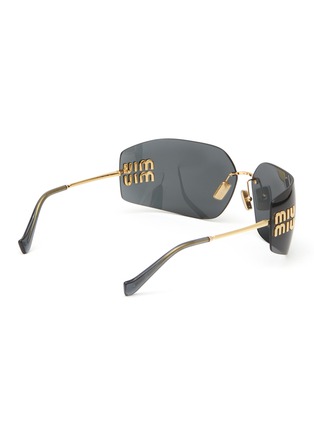 Figure View - Click To Enlarge - MIU MIU - Metal Irregular Sunglasses