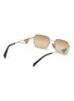 Figure View - Click To Enlarge - PRADA - Metal Irregular Sunglasses