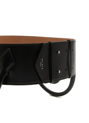 Detail View - Click To Enlarge - ALAÏA - Teckel Double Leather Belt