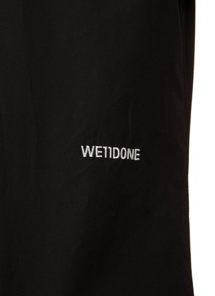  - WE11DONE - Oversized Curved Line Cotton Shirt
