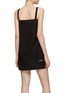 Back View - Click To Enlarge - WE11DONE - Square Neck Cotton Tube Dress