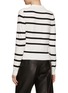 Back View - Click To Enlarge - WE11DONE - Striped Knit Polo Top