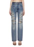 Main View - Click To Enlarge - WE11DONE - Distressed Straight Leg Jeans