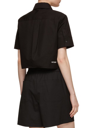 Back View - Click To Enlarge - WE11DONE - Short-Sleeved Cotton Shirt