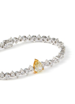 Detail View - Click To Enlarge - LC COLLECTION JEWELLERY - 18K Gold Diamond Pear Shaped Yellow Diamond Tennis Bracelet