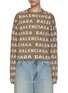 Main View - Click To Enlarge - BALENCIAGA - Logo Knit Cropped Sweater