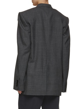 Back View - Click To Enlarge - BALENCIAGA - Double Breasted Structured Blazer