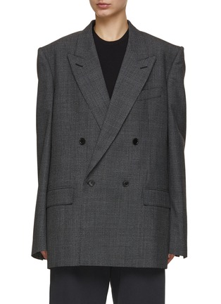 Main View - Click To Enlarge - BALENCIAGA - Double Breasted Structured Blazer