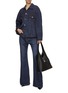 Figure View - Click To Enlarge - BALENCIAGA - Flared Japanese Denim Jeans