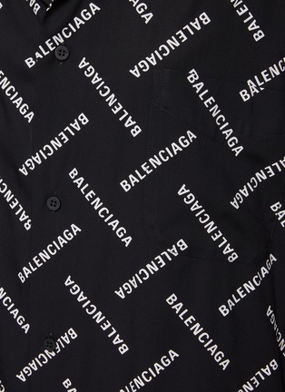  - BALENCIAGA - Diagonal Logo Pyjama Shirt