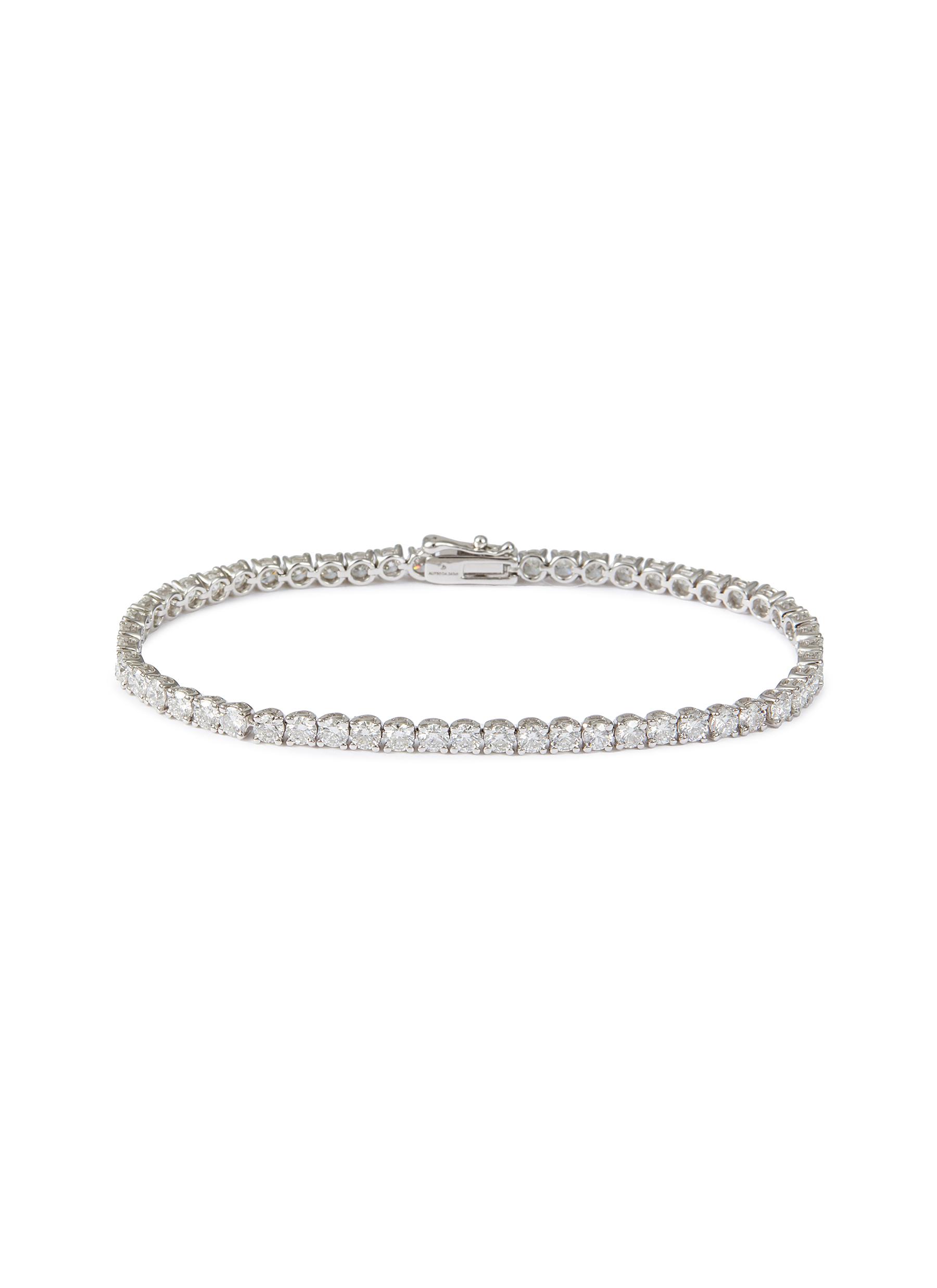 Multi Shape Diamond Tennis Bracelet – Graziela Gems