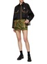Figure View - Click To Enlarge - PRADA - Contrast Trim Re-Nylon Utility Mini Skirt