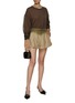 Figure View - Click To Enlarge - PRADA - Gradient Silk Shorts