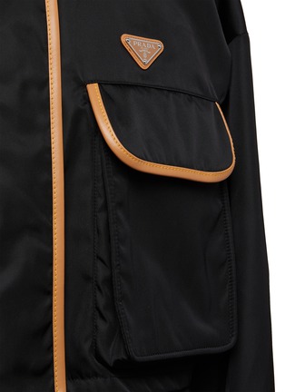  - PRADA - Contrast Trim Re-Nylon Cropped Jacket