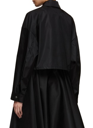 Back View - Click To Enlarge - PRADA - Contrast Trim Re-Nylon Cropped Jacket