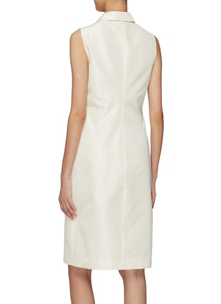 Back View - Click To Enlarge - PRADA - Faille Midi Dress