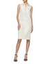 Figure View - Click To Enlarge - PRADA - Faille Midi Dress