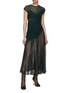 Figure View - Click To Enlarge - ALAÏA - Twisted Sheer Maxi Dress
