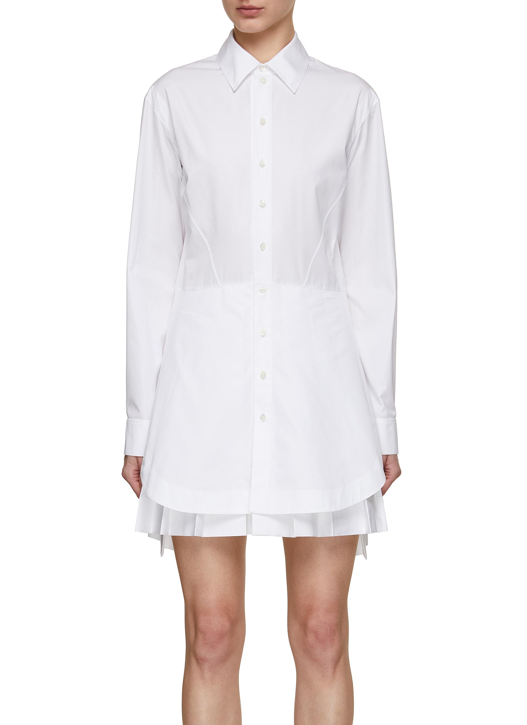 ALA A Pleated Bottom Skirt Shirt Dress Women Lane Crawford