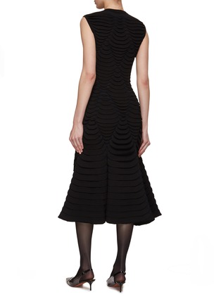 Back View - Click To Enlarge - ALAÏA - 3D Python Scale Midi Dress