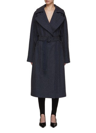 Main View - Click To Enlarge - ALAÏA - All–Over Studded Denim Trench