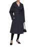 Figure View - Click To Enlarge - ALAÏA - All–Over Studded Denim Trench
