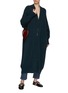 Figure View - Click To Enlarge - ALAÏA - Pin Embellished Open Front Long Cardigan