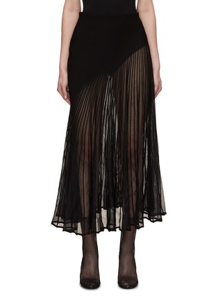 Main View - Click To Enlarge - ALAÏA - Twisted Sheer Maxi Skirt