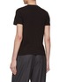 Back View - Click To Enlarge - ALAÏA - Logo Embroidered Cotton T-Shirt