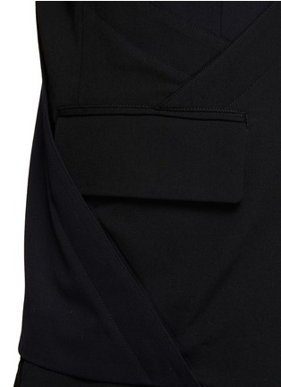  - KHOKI - Asymmetric Cutout Cotton Jacket
