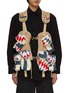 Main View - Click To Enlarge - KHOKI - Hand Patchwork Quilted Cotton Military Vest