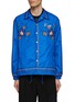 Main View - Click To Enlarge - KHOKI - Cross-stitch Button Up Coach Jacket