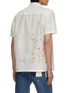 Back View - Click To Enlarge - KHOKI - Cross-Stitch Linen Cotton Shirt