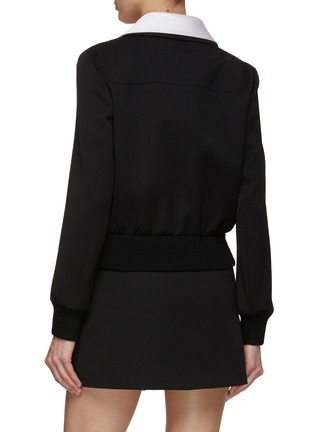Back View - Click To Enlarge - PRADA - Jewelled Button Fitted Blouson