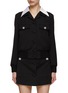 Main View - Click To Enlarge - PRADA - Jewelled Button Fitted Blouson
