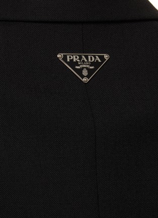  - PRADA - Back Neck Logo Plaque Single Breasted Classic Blazer
