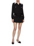 Figure View - Click To Enlarge - PRADA - Jewelled Button Duchesse Miniskirt