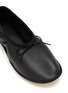 Detail View - Click To Enlarge - PEDDER RED - Noah Grained Leather Ballerina Flats
