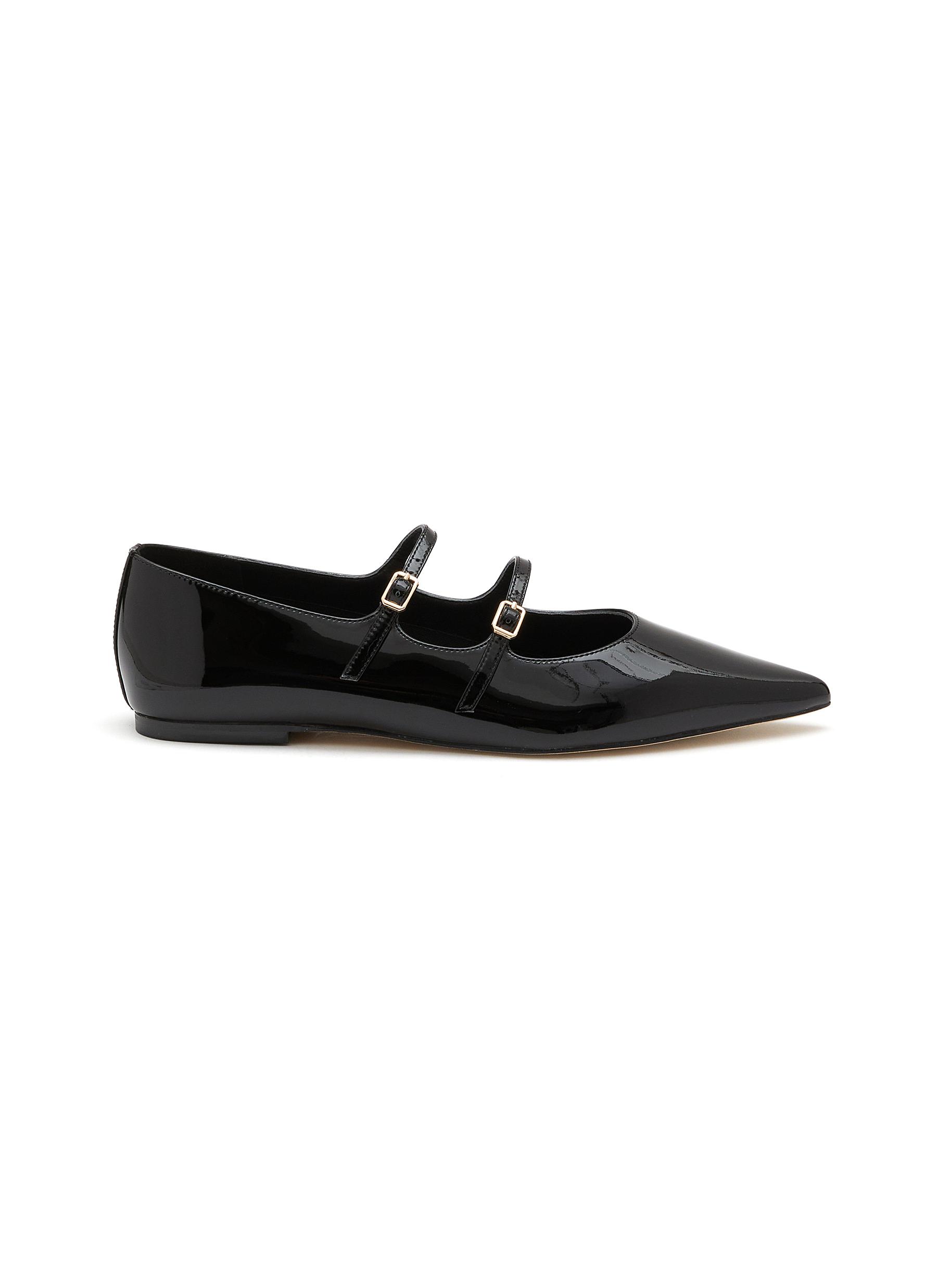 Jasmine Double Band Patent Leather Mary Janes