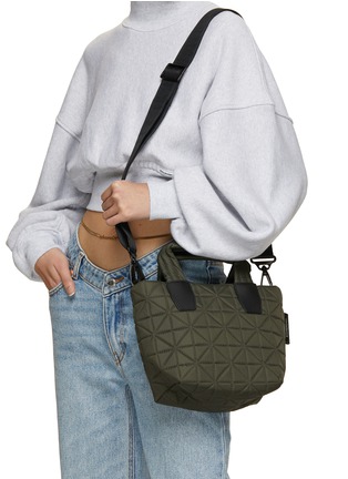 Front View - Click To Enlarge - VEECOLLECTIVE - Mini Vee Tote Top Handle Bag
